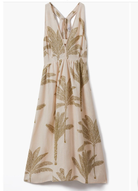 Reiss Dresses & Skirts - Reiss Anna Foliage Print Linen Midi Dress